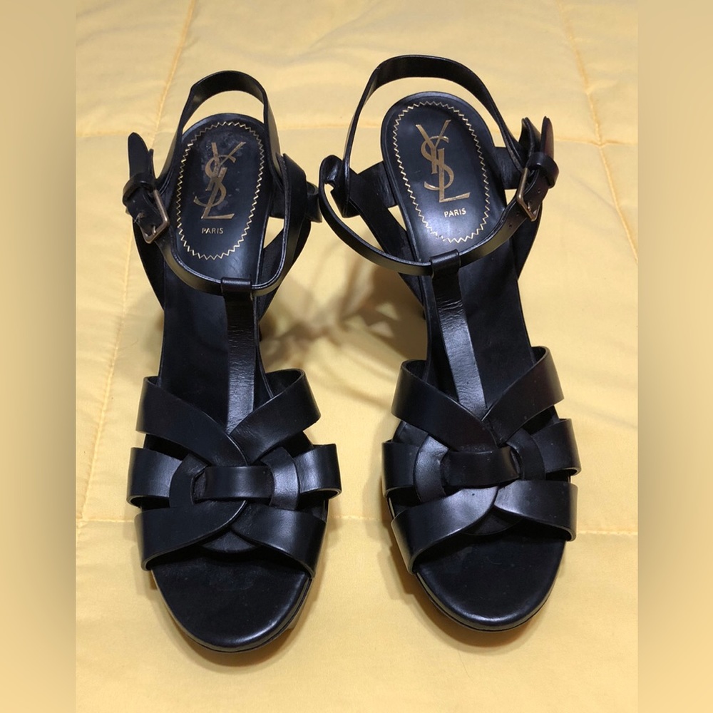 These are women’s Yves Saint Laurent heels. European size 41 and US size 10 - Picture 3 of 5